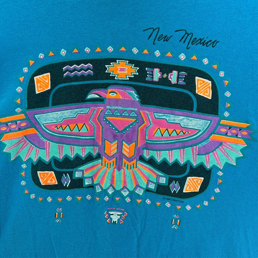 Vintage ANVIL T-Shirt Mens XL NEW MEXICO Graphic Print Single Stitch USA 1985 - Picture 3 of 16